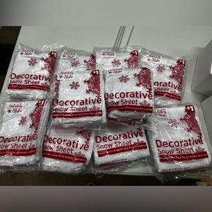 Decorative snow sheets